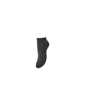 PCSEBBY GLITTER SNEAKER SOCK BC NOO