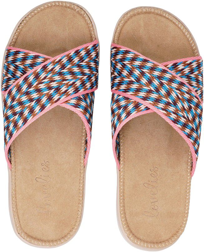 CALETON - SUEDE SOLE AND WOVEN COTTON STRAPS