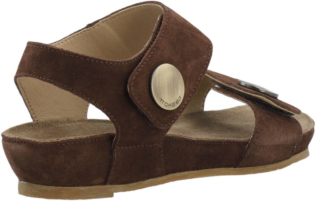 CASAVA Button Sandal Suede