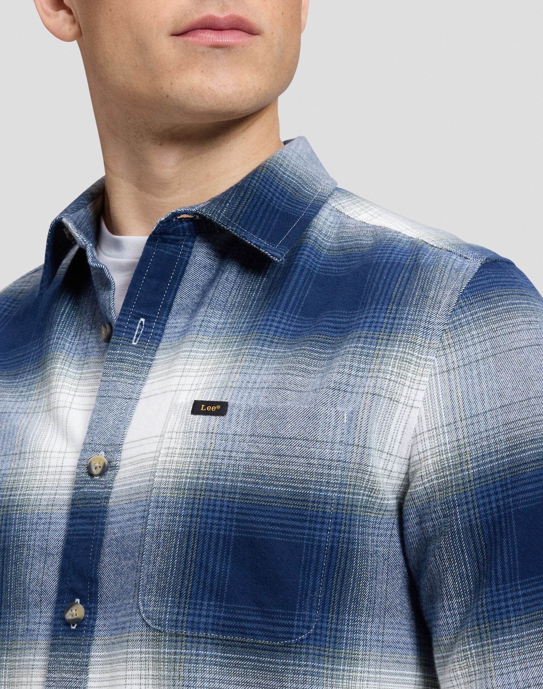 LEESURE_SHIRT DRESS_BLUES