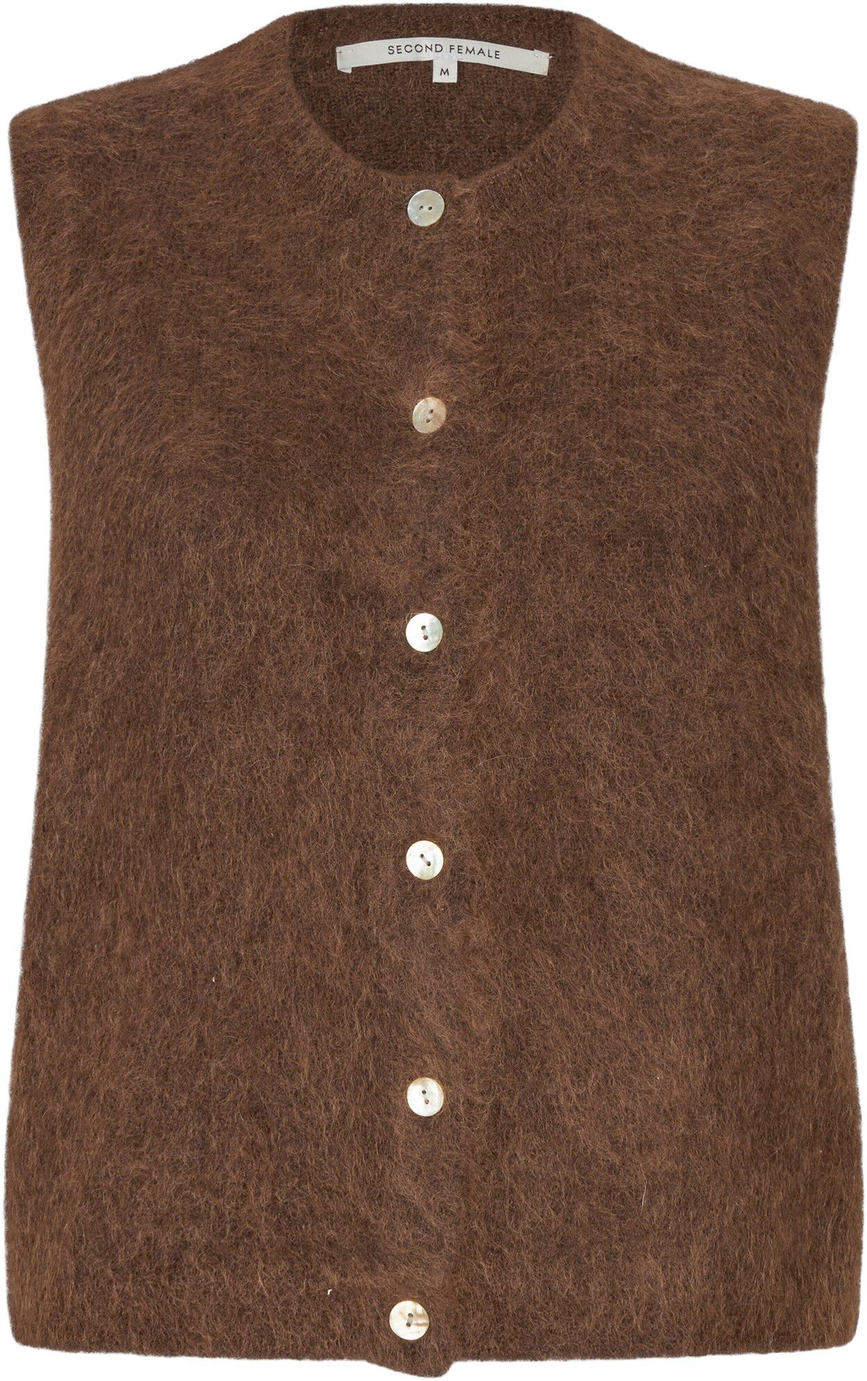 Brook Mohair Wool Blend Button Vest