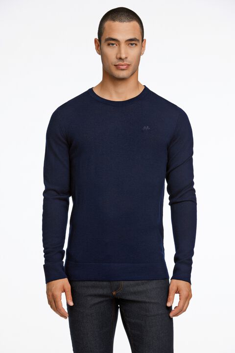 Merino strik med rund hals