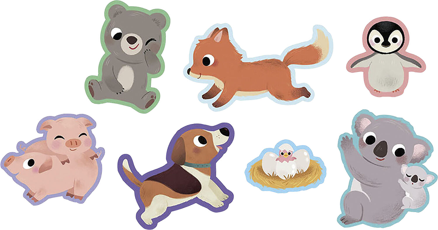Auzou - My First Stickers 100 pcs - Baby Animals