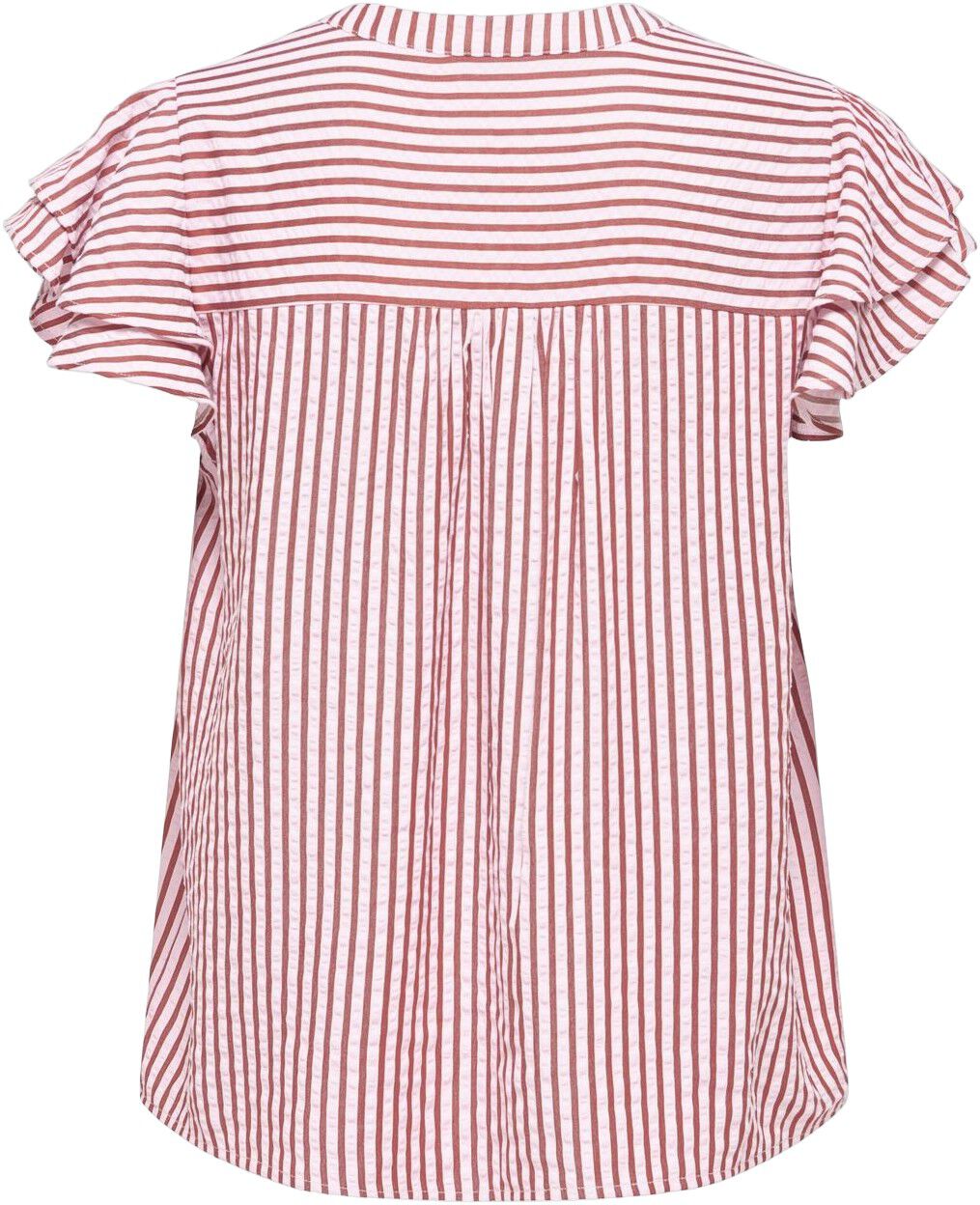 ONLBARI SL FRILL V-NECK TOP CS WVN