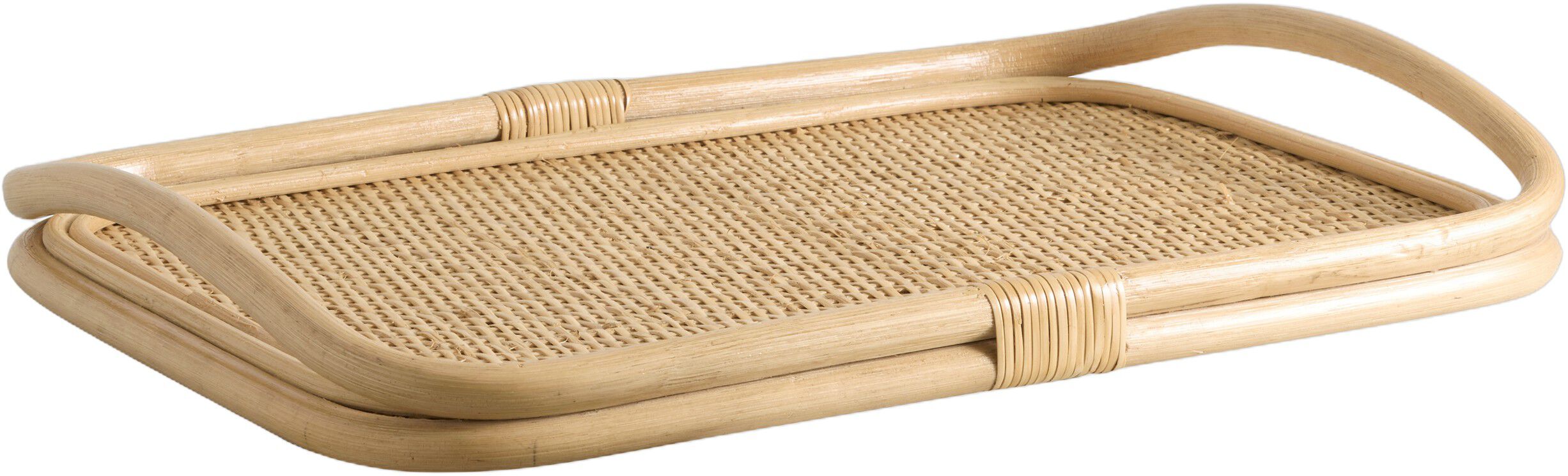 LAURUS rattan serving tray - nature
