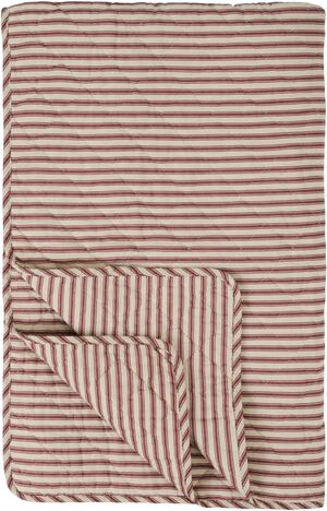 Quilt sand m/dusty plum striber