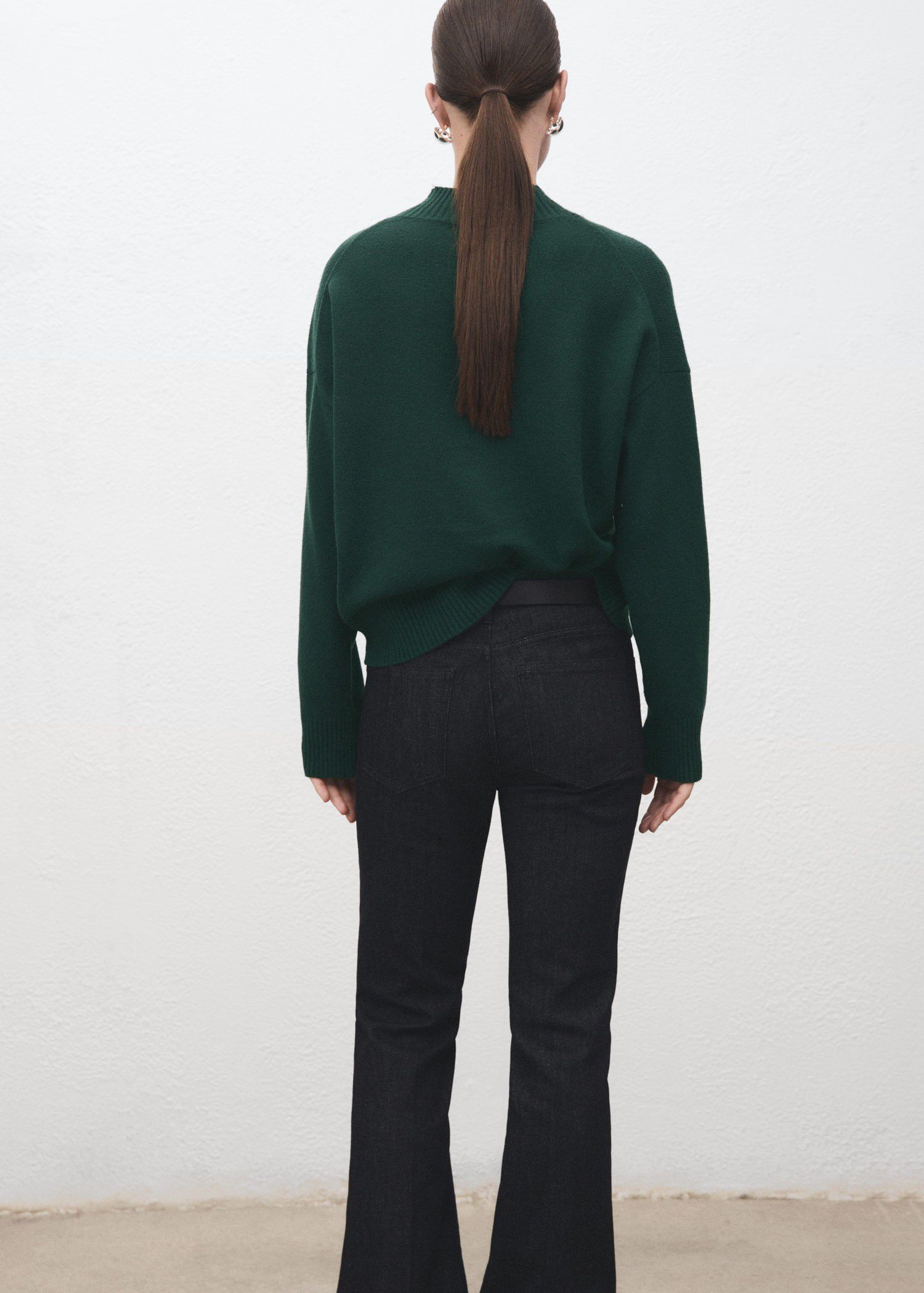 Ribbed turtleneck sweater