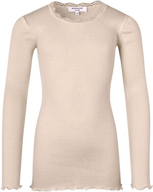 Beatha Silk t-shirt w/ lace