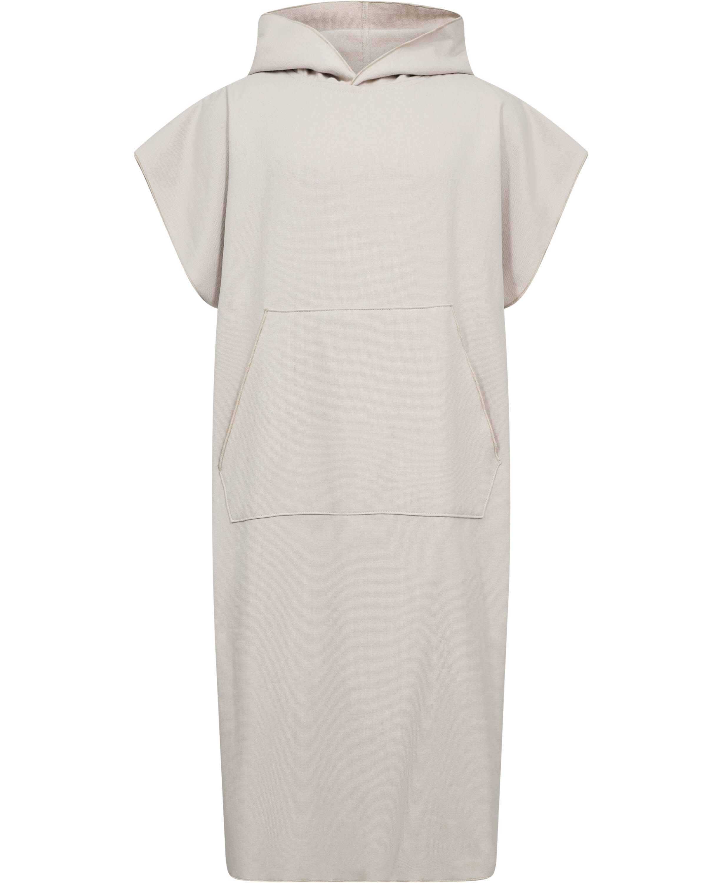 Poncho flat one side/terry back sand One Size