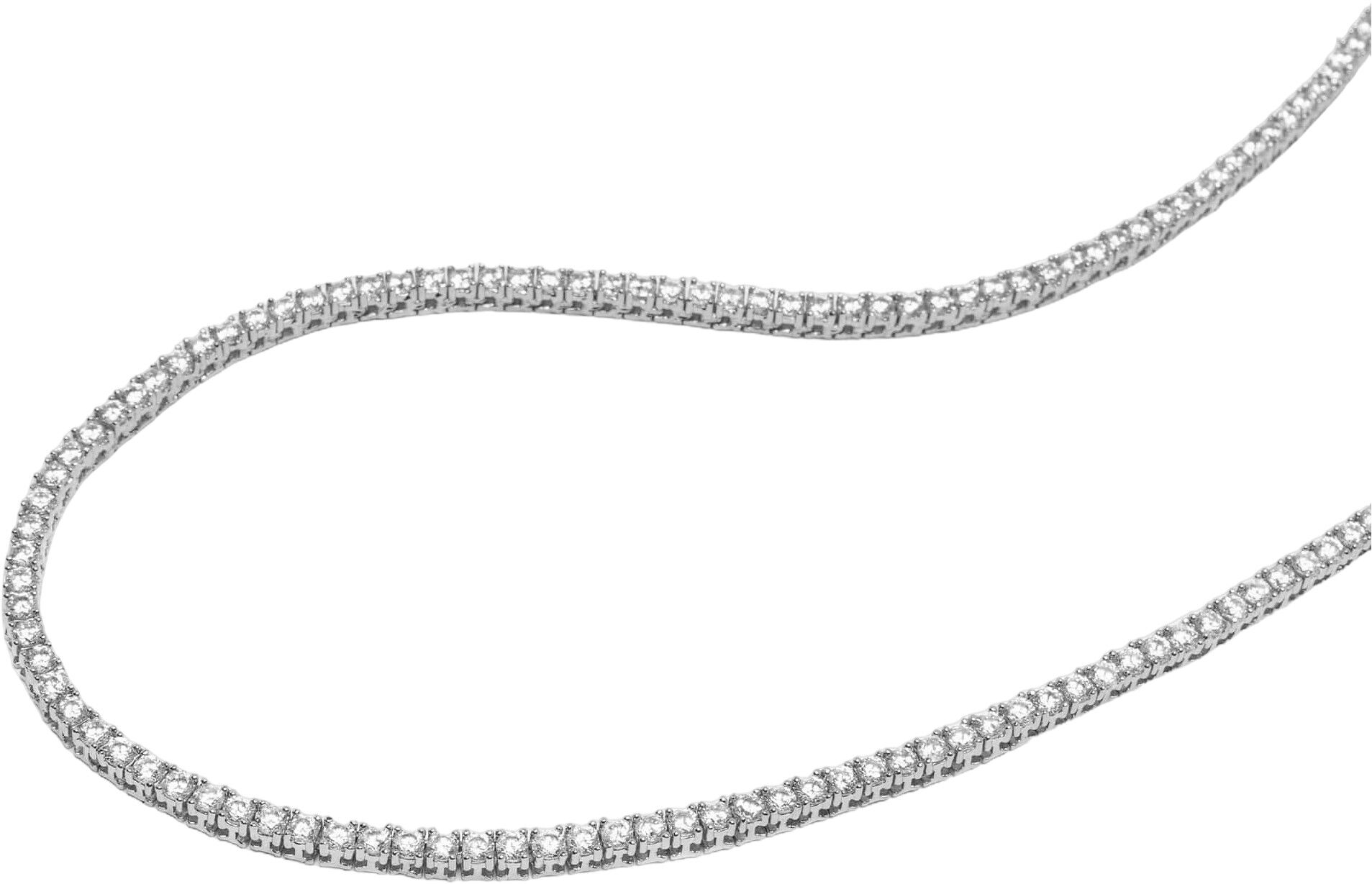 Women's Silver Mini Tennis Choker