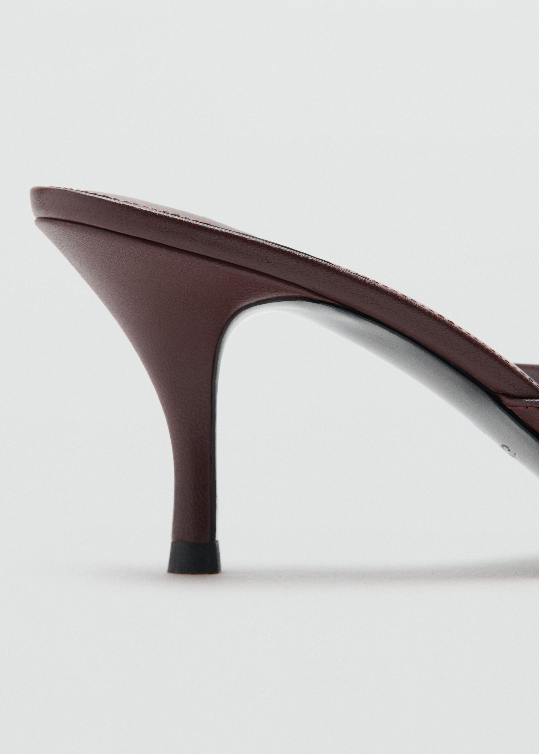 Heeled sandals with metallic detail