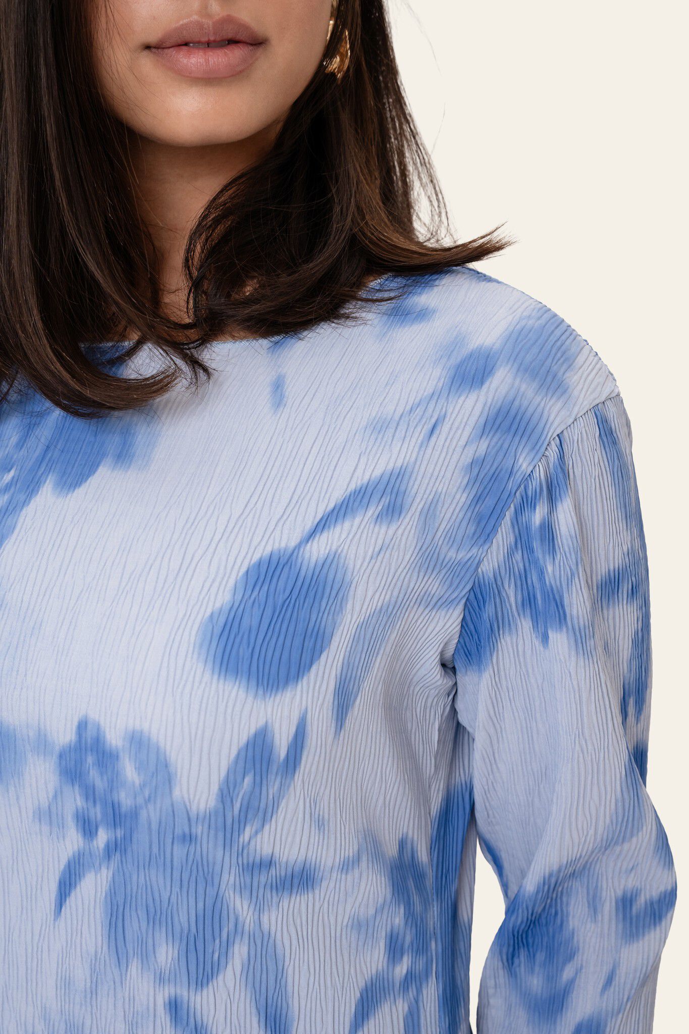 OdaIC Dress - Abstract Blue Flower