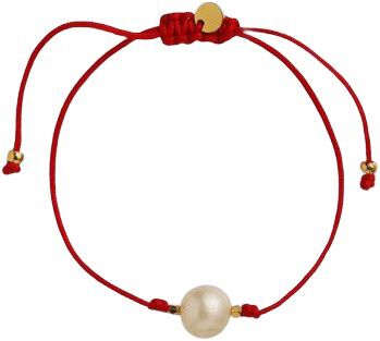Big Pearl Berrie Armb&aring;nd - Red