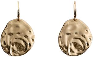 Textured coin earrings
