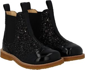 Chelsea st&oslash;vle med glitter og brogu