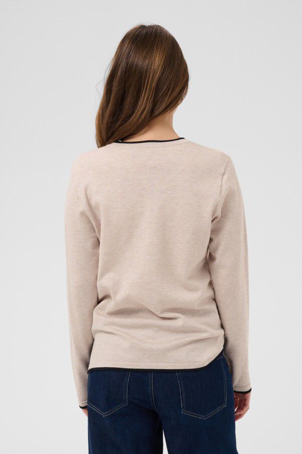 MilaSZ LS Contrast Pullover