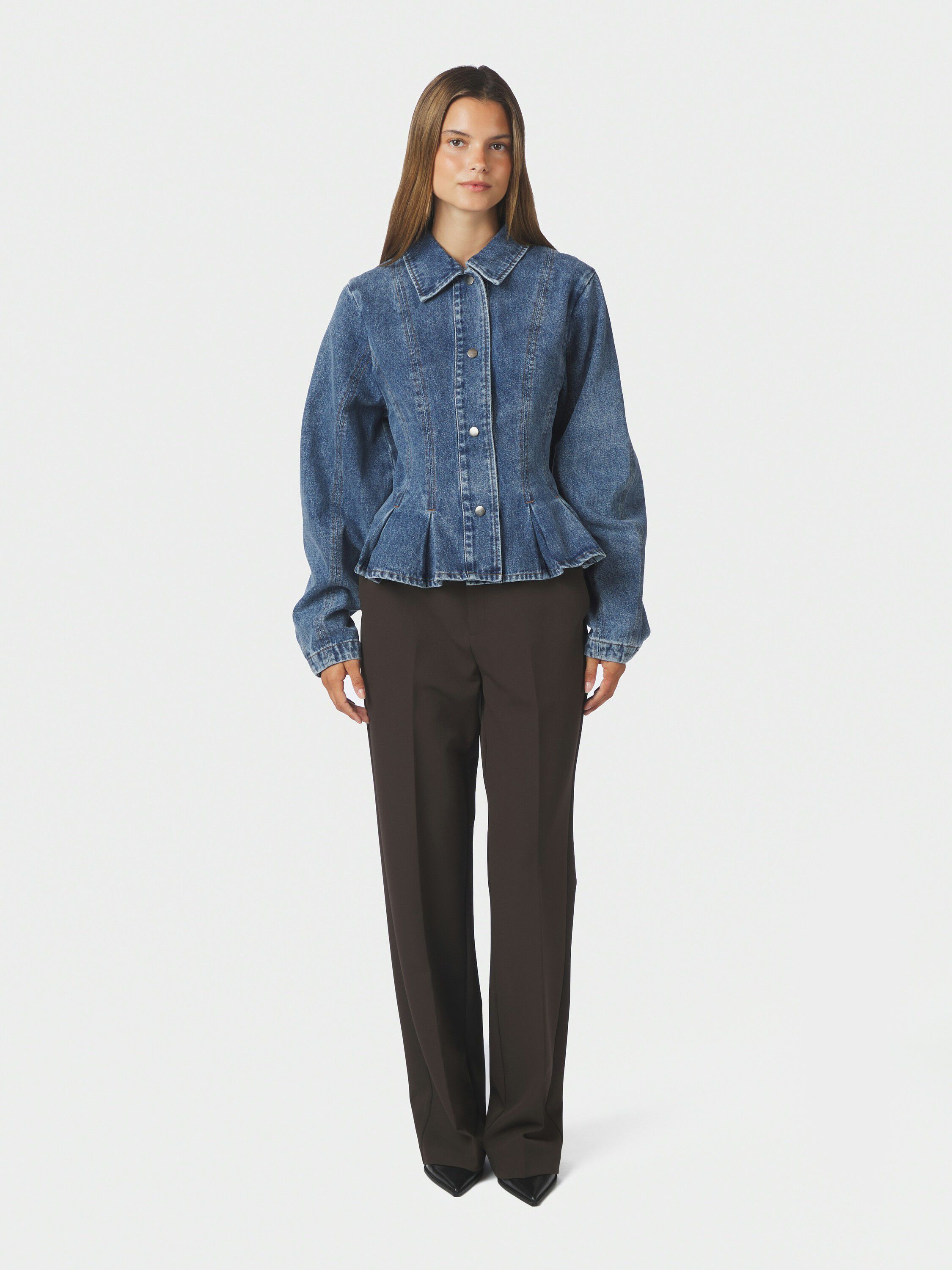 Rivora Denim Peplum Jacket