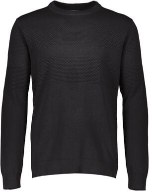Purl knit o-neck jumper