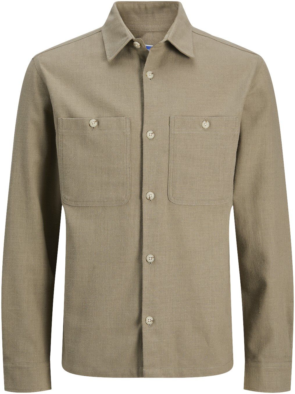 JPRBLURAYLE LINEN BL. SOLID LS SHIR