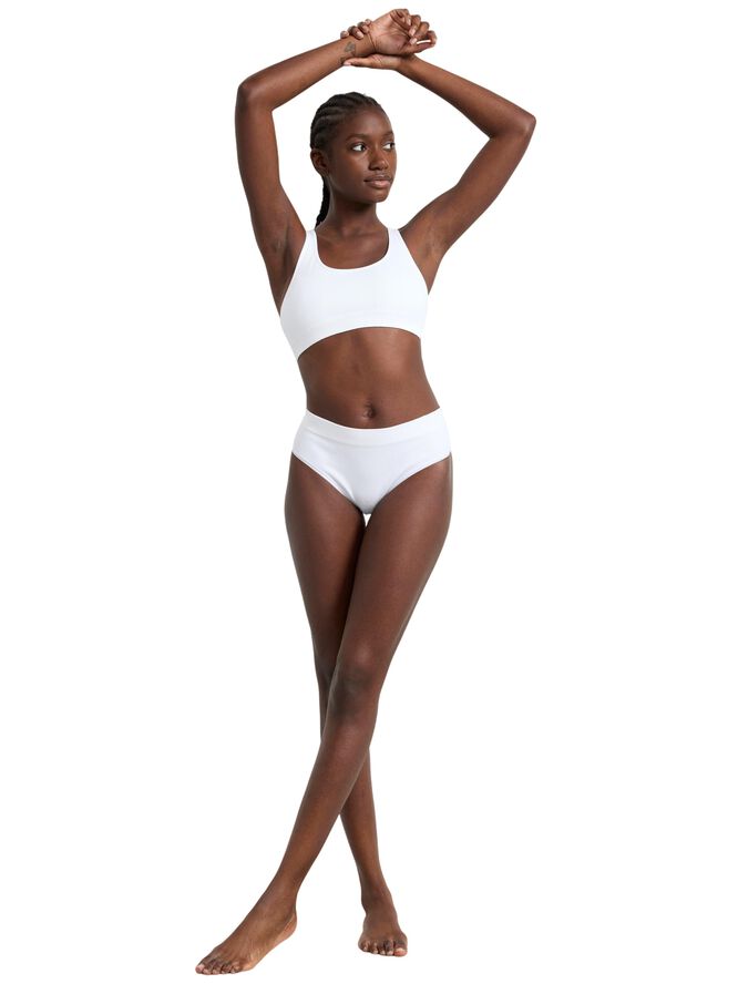 Ribbet blød bh uden sømme