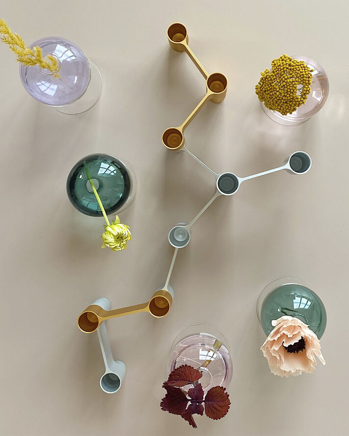 LINK, CANDLE HOLDER, POLISHED ALUMINIUM, 11060P