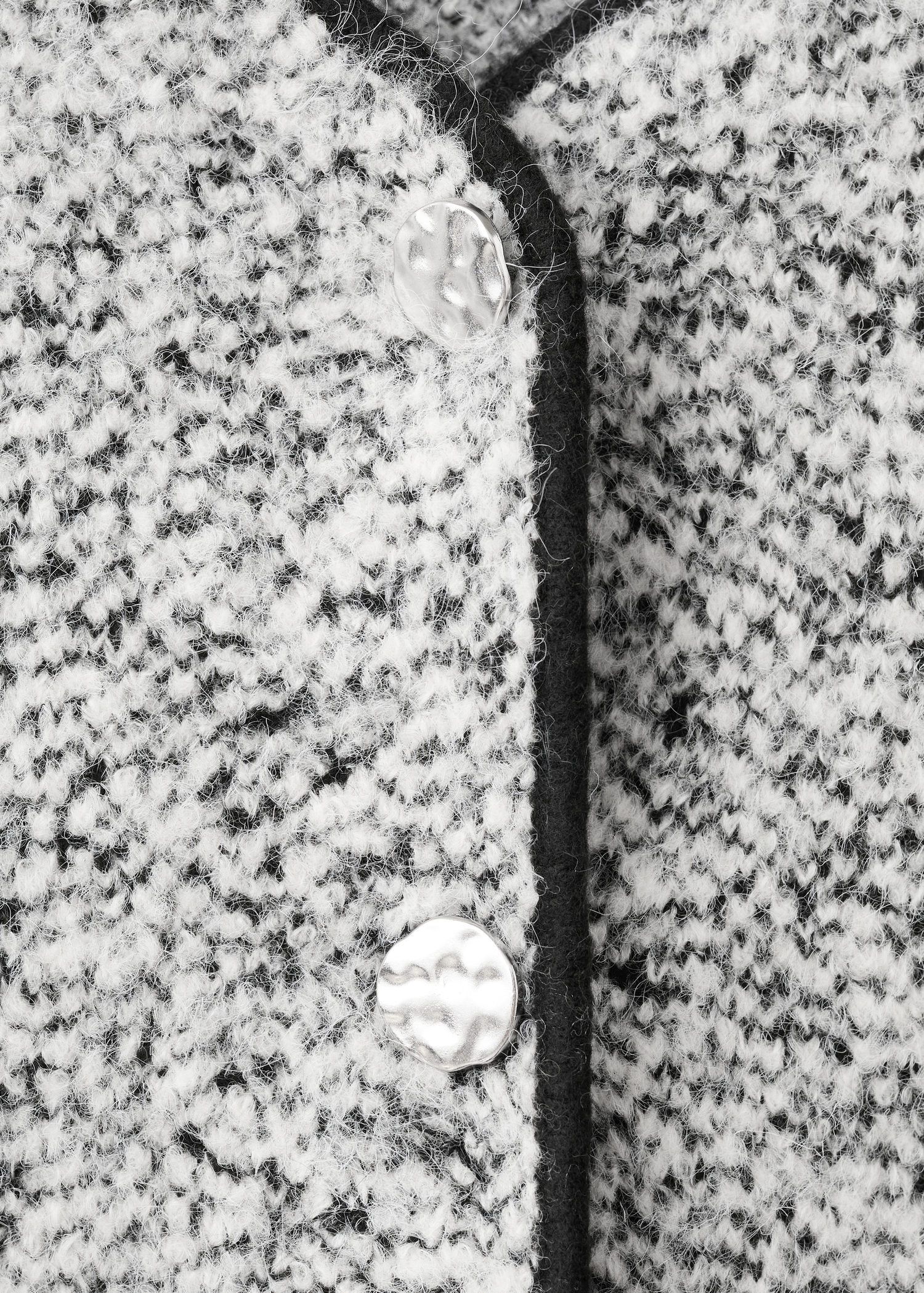 Flecked cotton-blend jacket