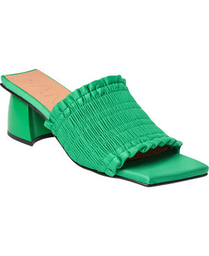 Smock Kitten Heel Mules