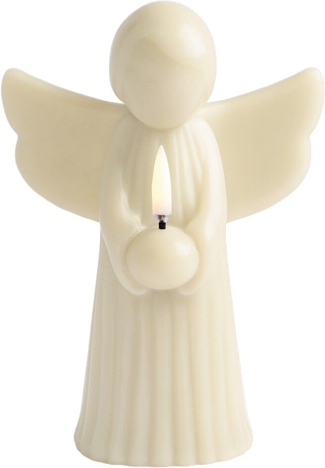 LED candle Angel, Vanilla, Smooth, 14x19 cm