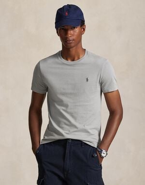 Custom Slim Fit Jersey Crewneck T-Shirt