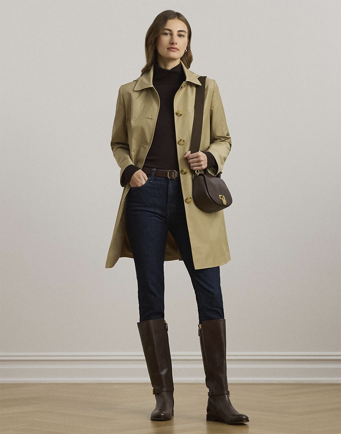 Hooded Cotton-Blend Balmacaan Coat
