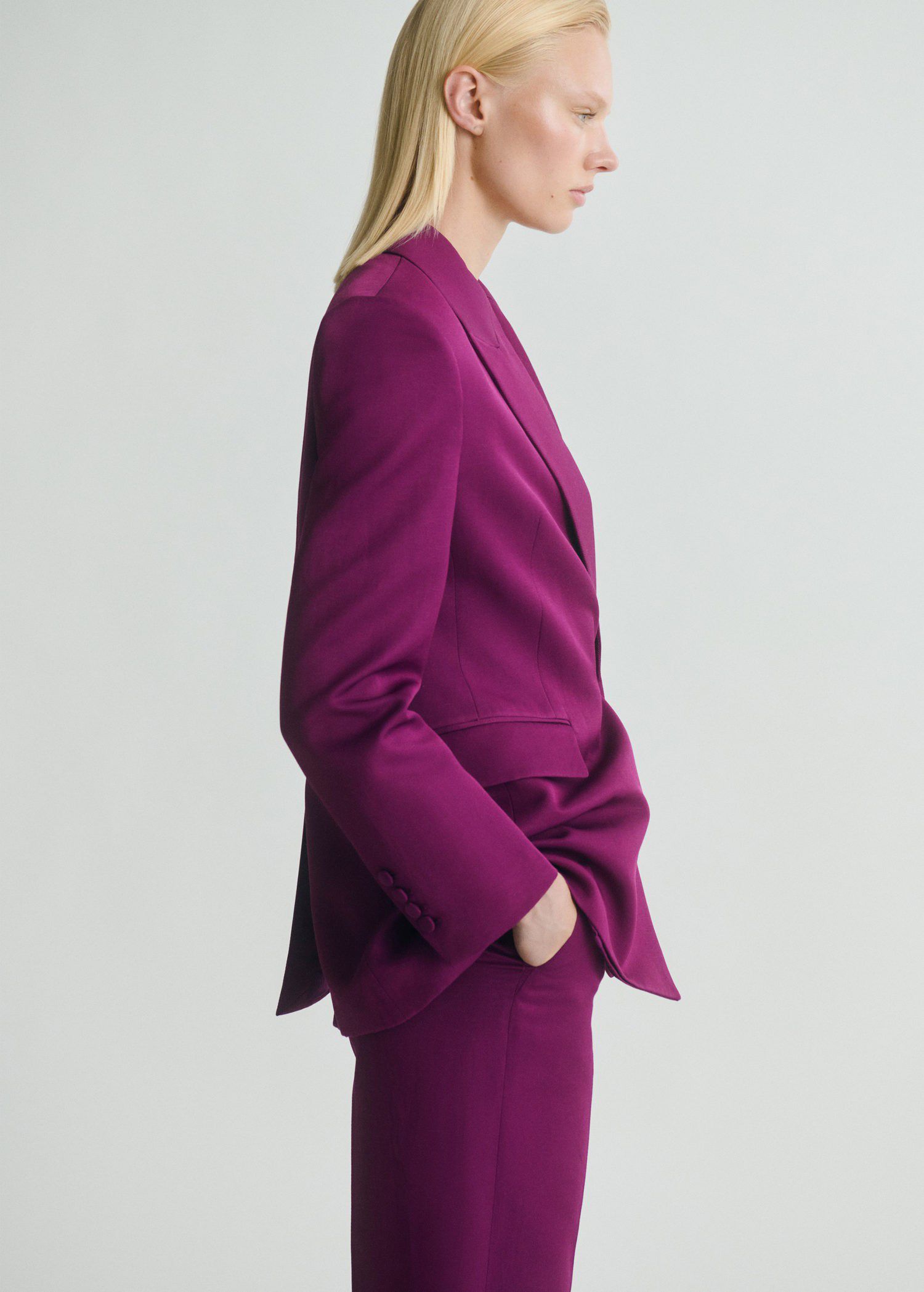 Double-breasted suit jacket