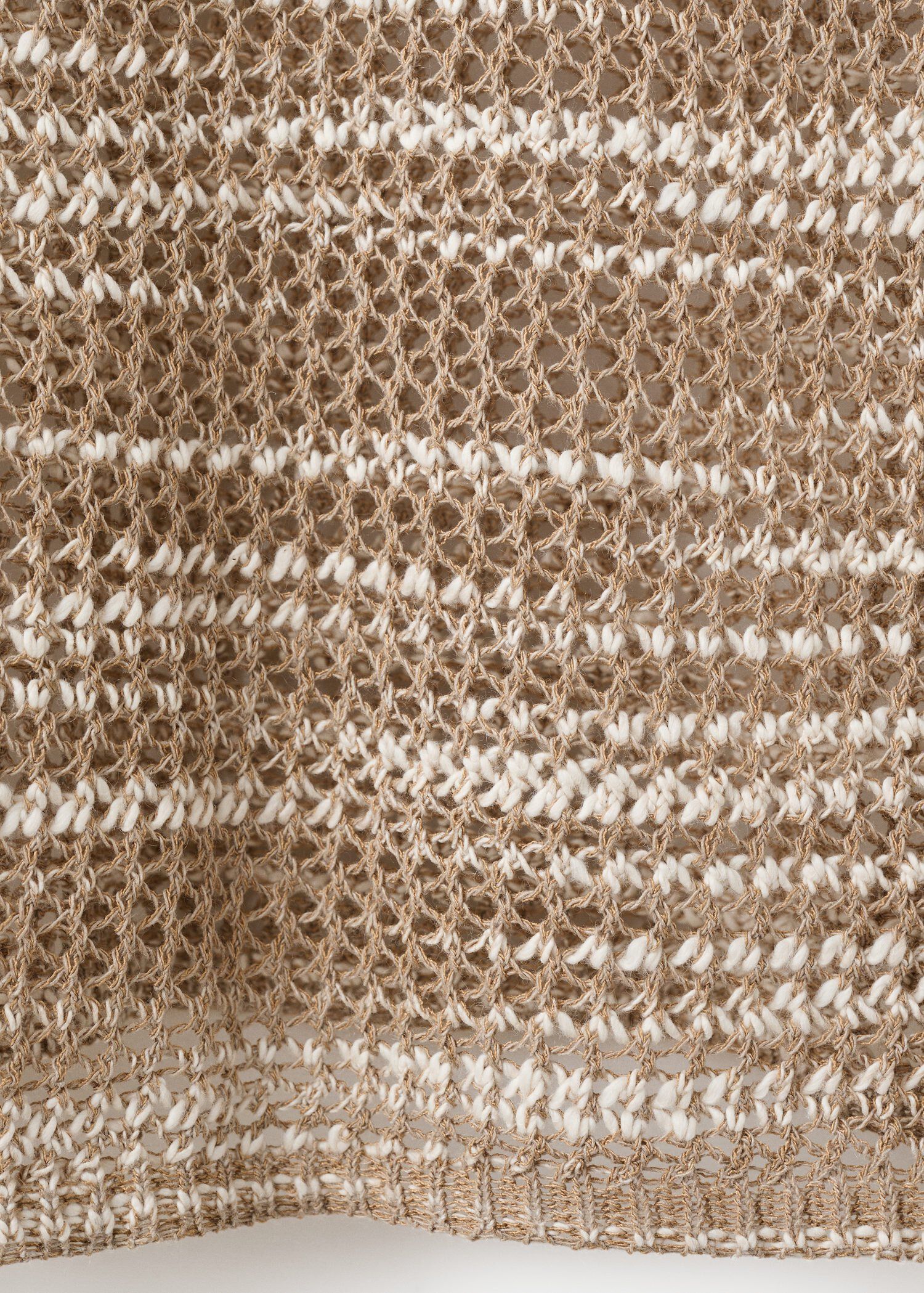 Bicolour crochet jumper