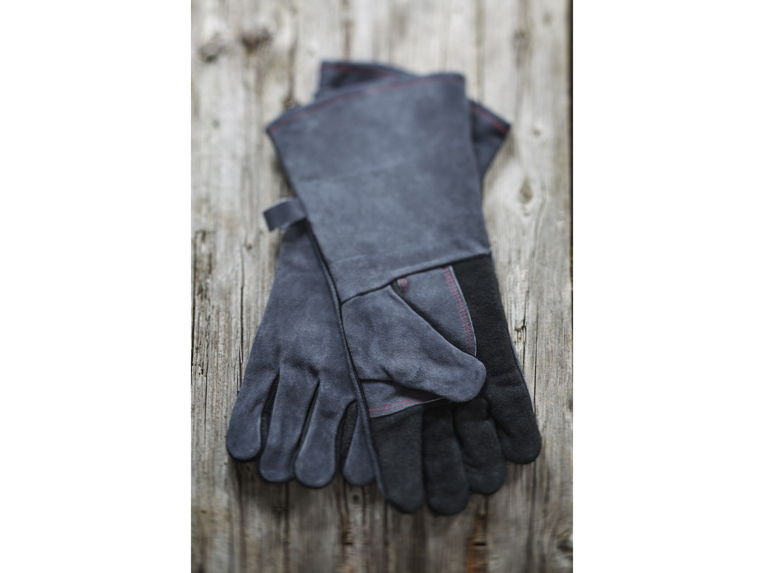 Grillhandske 41,5 x 19 cm 2 stk. L&aelig;der