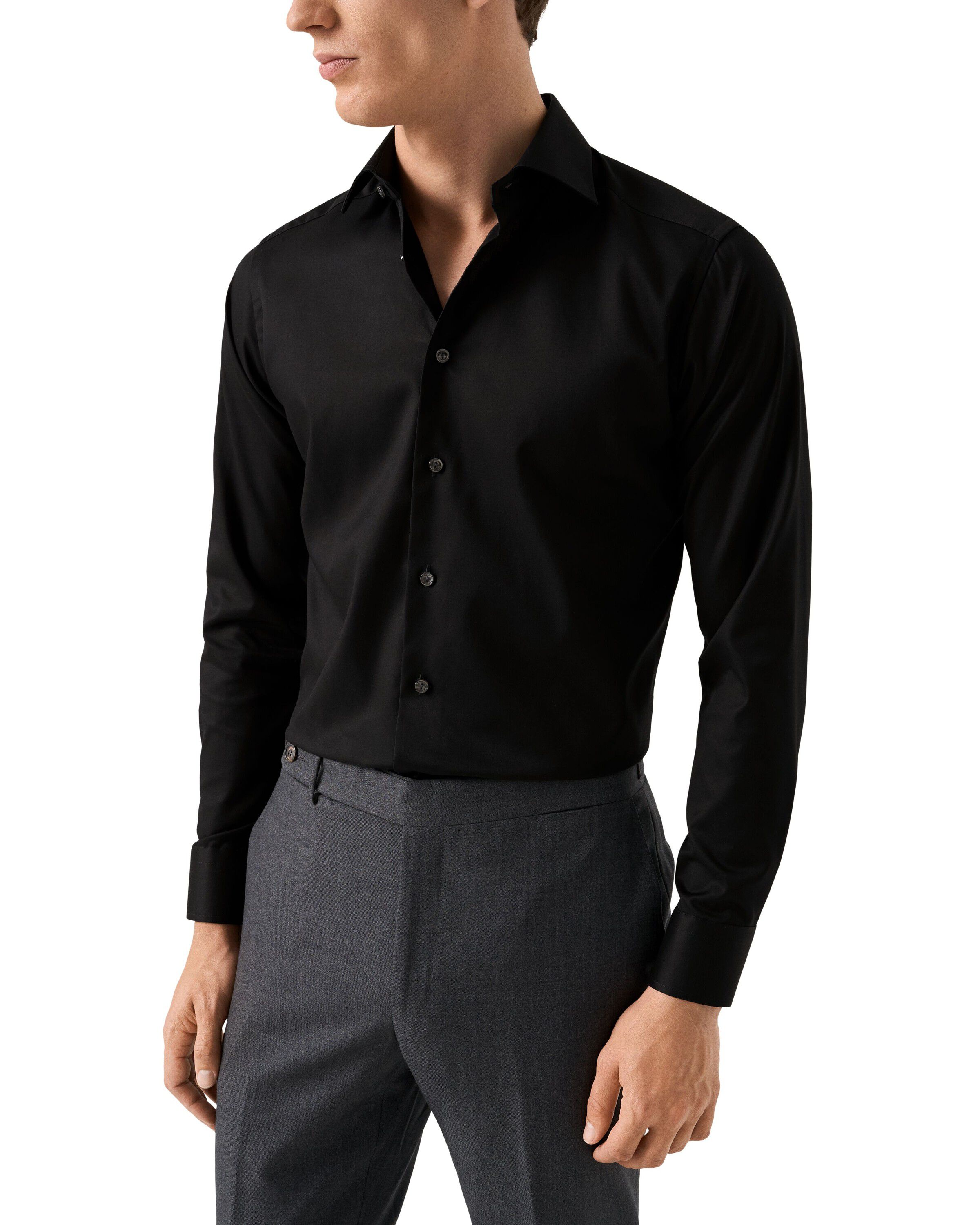 Slim Fit Light Blue Signature Twill Shirt