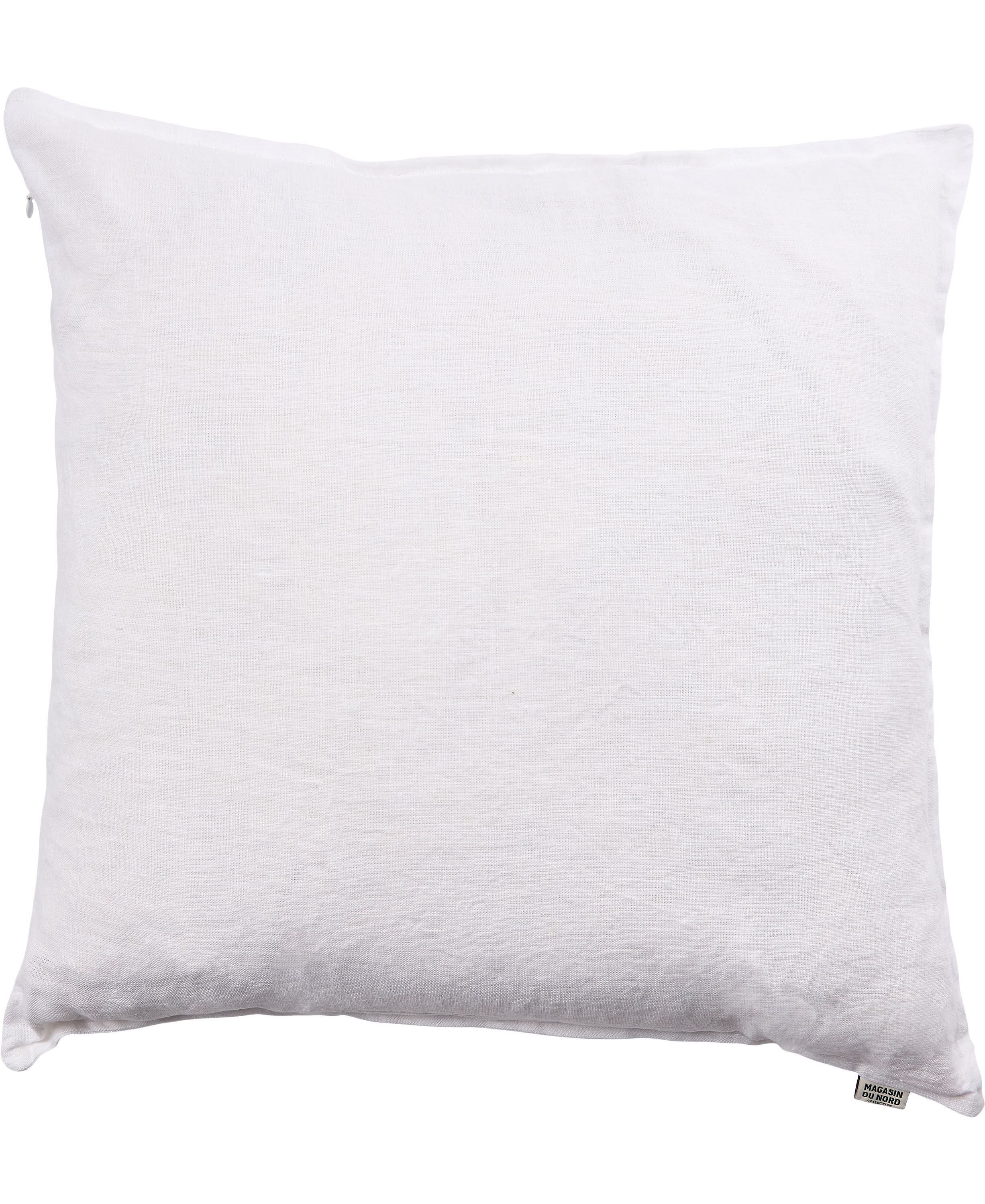 H&oslash;r vasket pude White 50x50