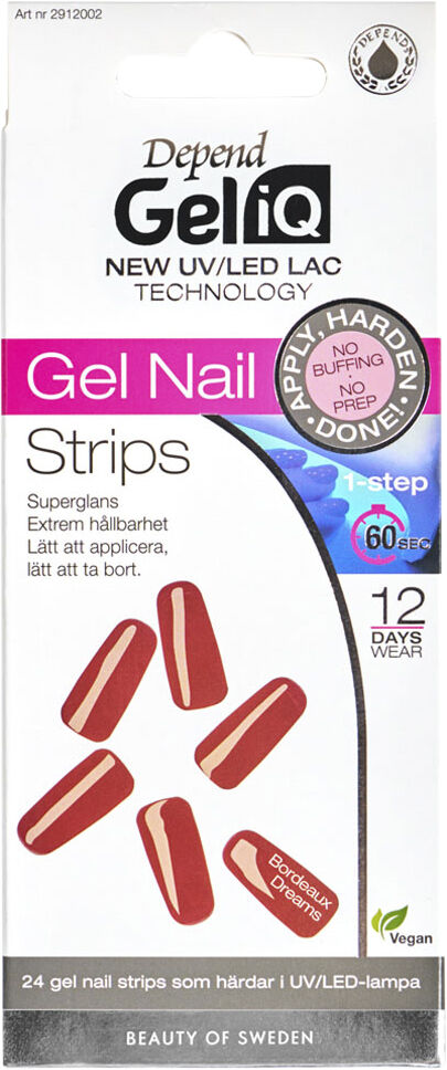 Gel iQ Gel Nail Strips Semi cured n