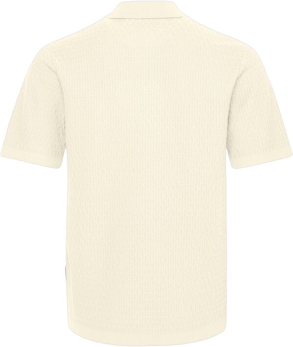 CFJOE SS structured polo knit