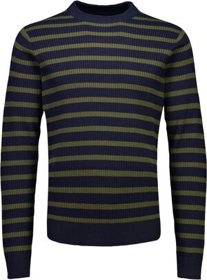 Recycled crew neck knit L/S