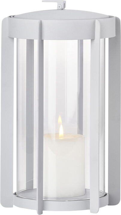 Lanterne Firefly 25 cm Soft Grey Lakeret stål