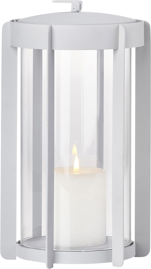 Lanterne Firefly 25 cm Soft Grey Lakeret stål