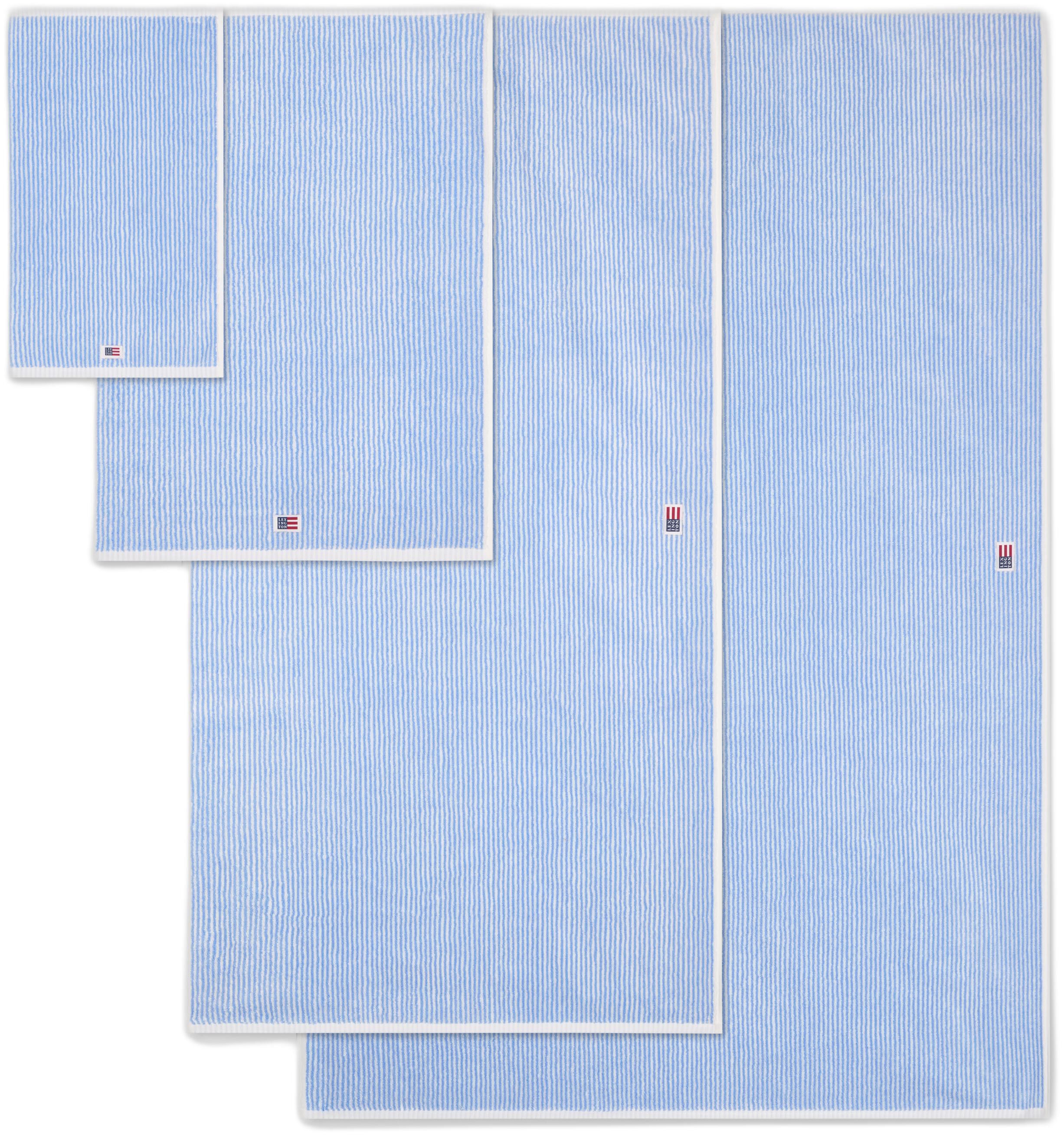 Original Towel White/Blue Striped