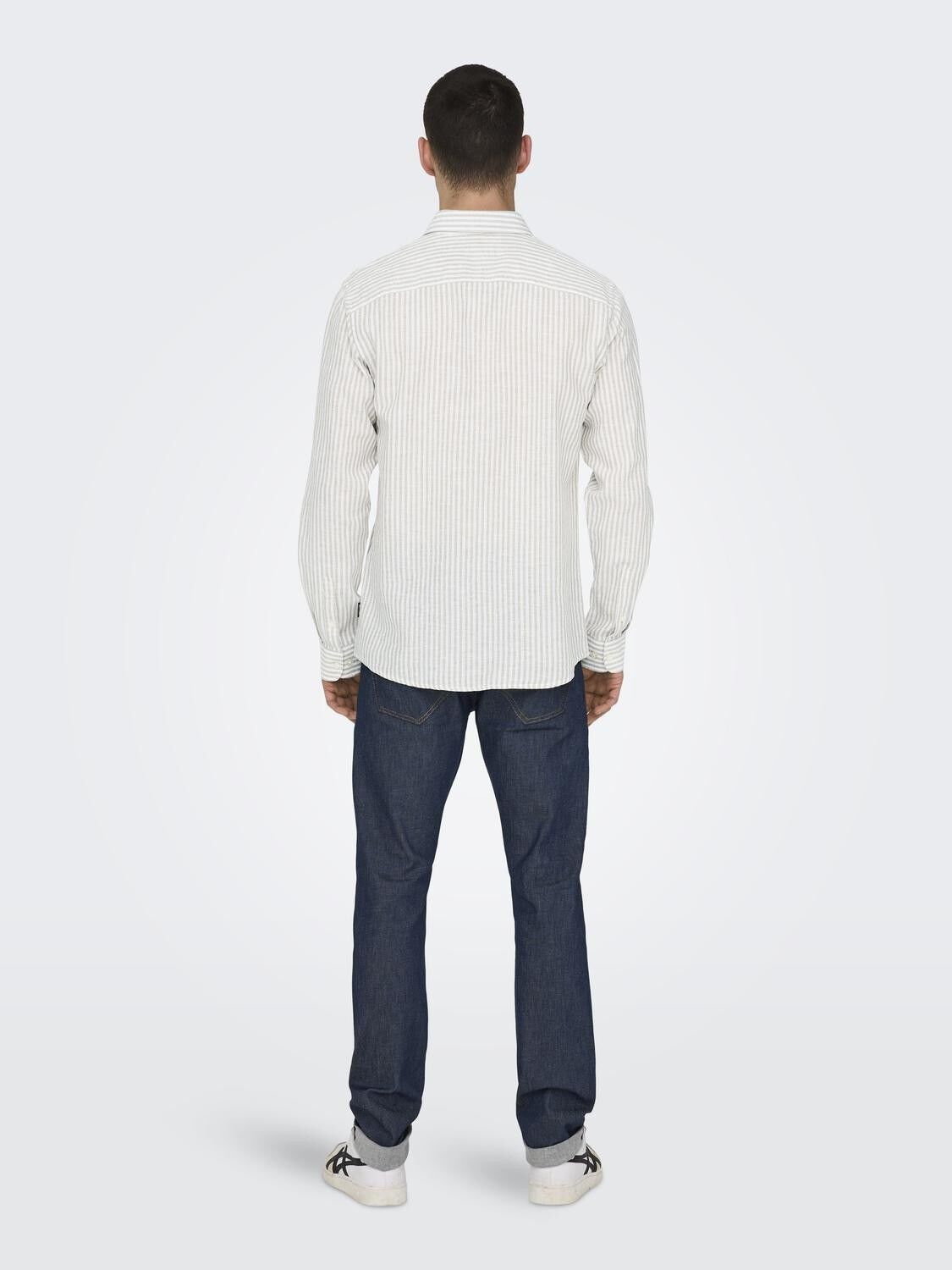 ONSCAIDEN LIFE LS STRIPE LINEN 660