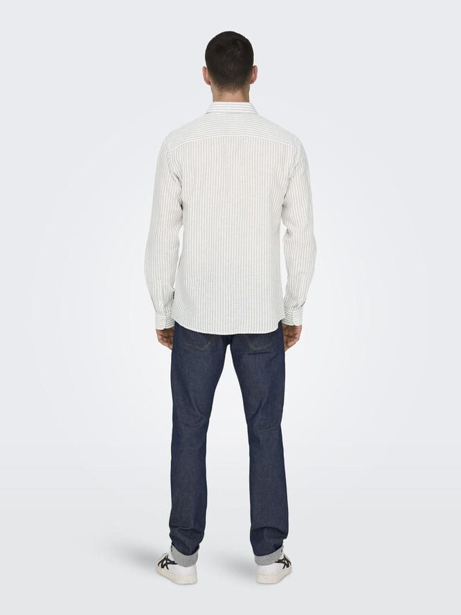 ONSCAIDEN LIFE LS STRIPE LINEN 660