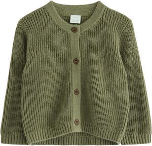 Stickad cardigan med knappstängnin