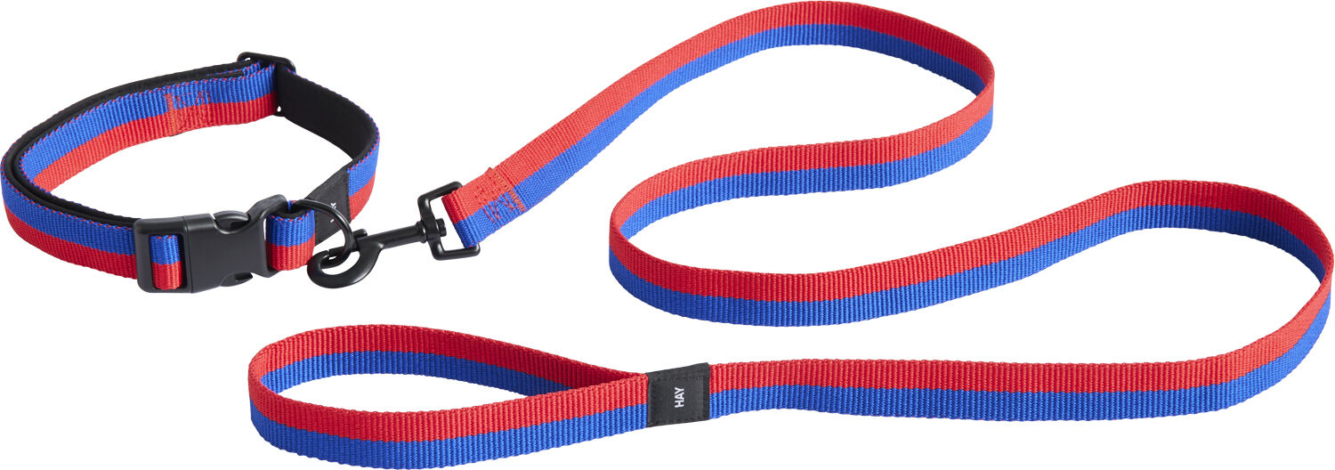 HAY Dogs Leash-Flat M/L-Red, blue