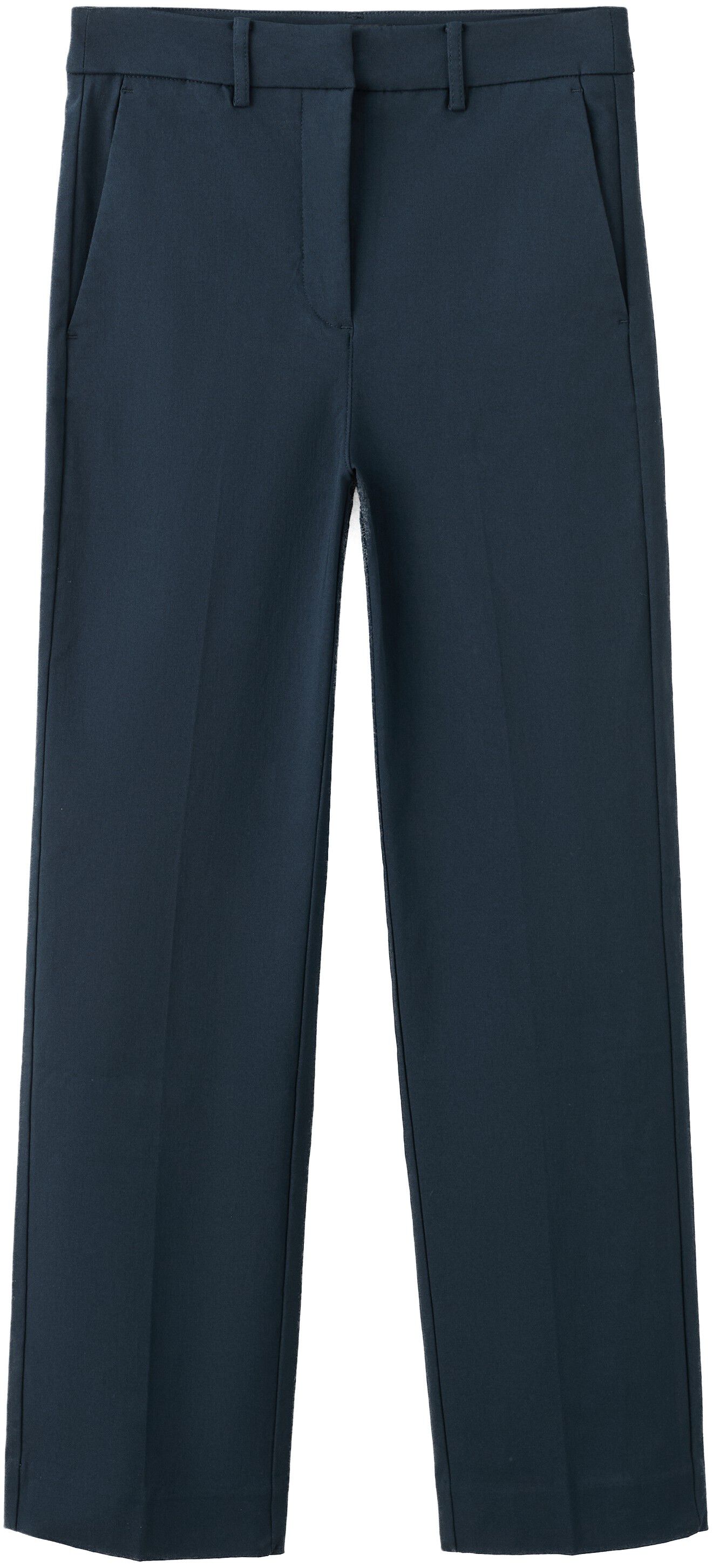 Straight-cut crop trousers