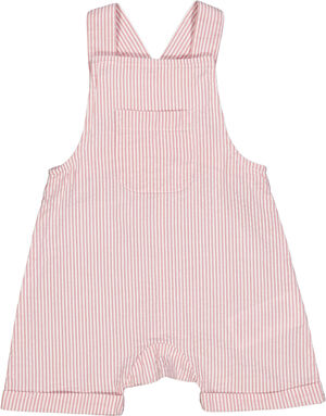 Seersucker stripe overalls baby