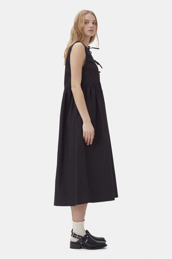 Cotton Poplin Midi Dress