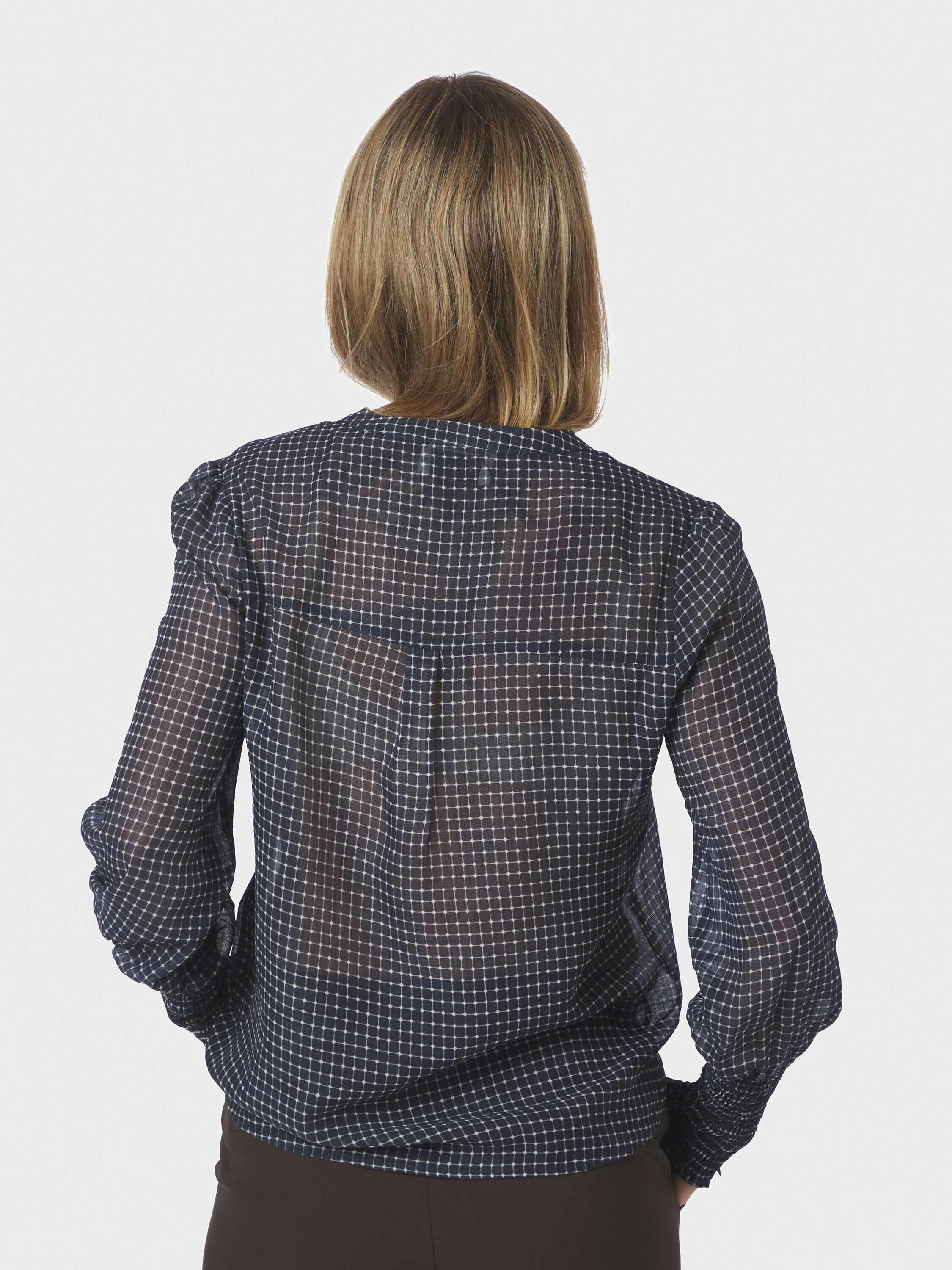 Landa Simple Check Blouse