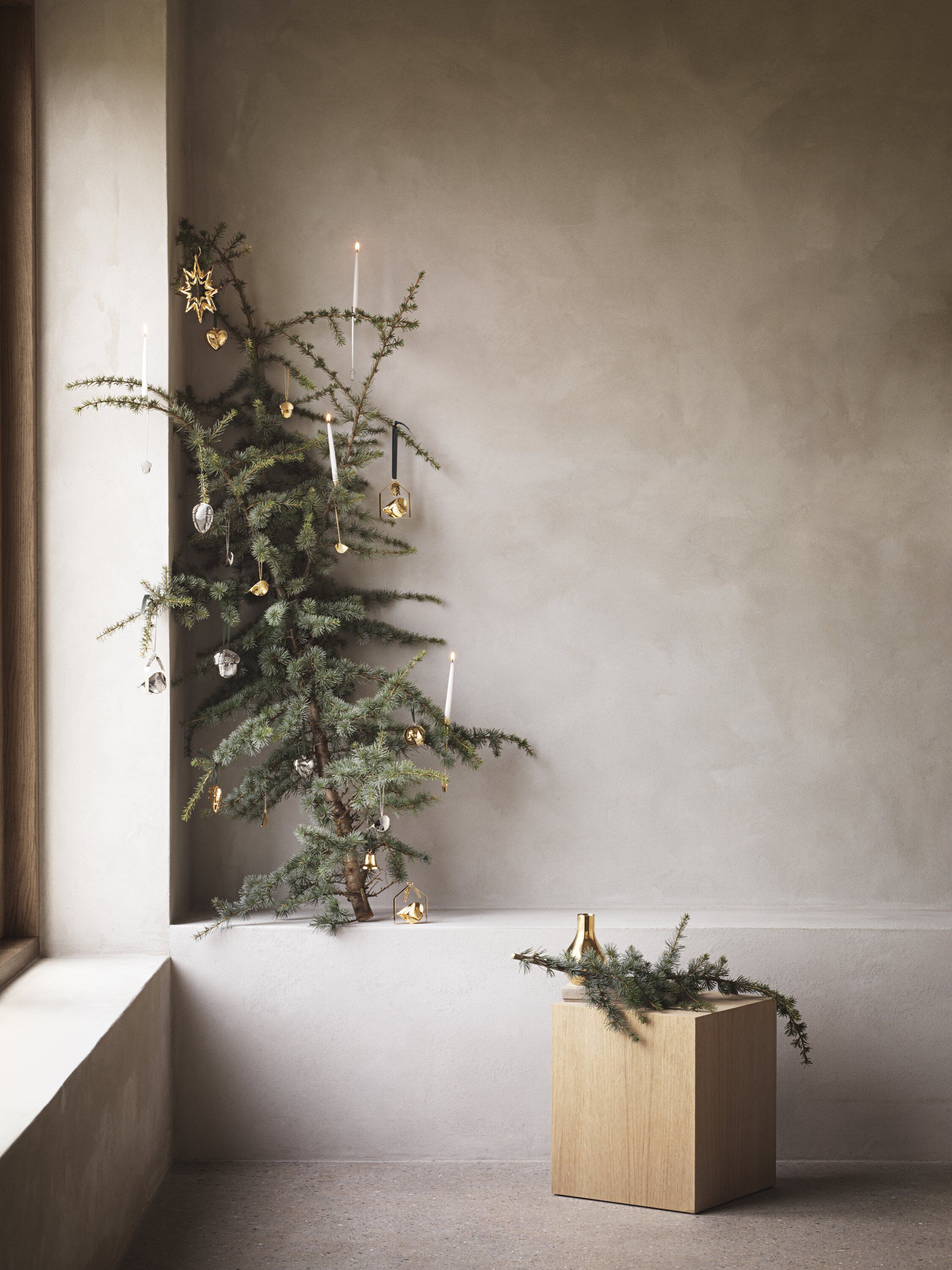 CC 2025 HOLIDAY ORNAMENT SET HEART&CORNET 18K G PLATED BRASS